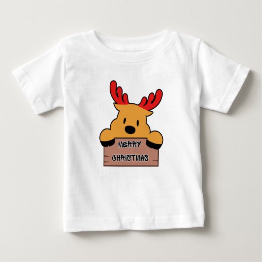 Cute Cartoon Christmas Reindeer (Voorkant)