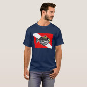 Cute Cartoon Clown Triggerfish Dive Vlag T-shirt (Voorkant volledig)