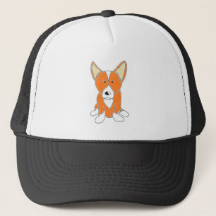 Cute Cartoon Corgi Trucker Pet