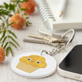 Cute Cartoon Corn Muffin Sleutelhanger (Voorkant Rechts)