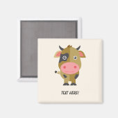 Cute Cartoon Cow Magneet (Voorkant / Achterkant)