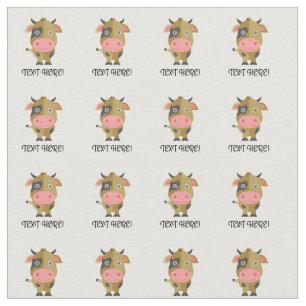 Cute Cartoon Cow Stof