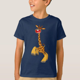 Cute Cartoon Dancing Giraffe Boys' T-Shirts