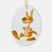 Cute Cartoon Dancing Kangaroo Ornament (Rechts)