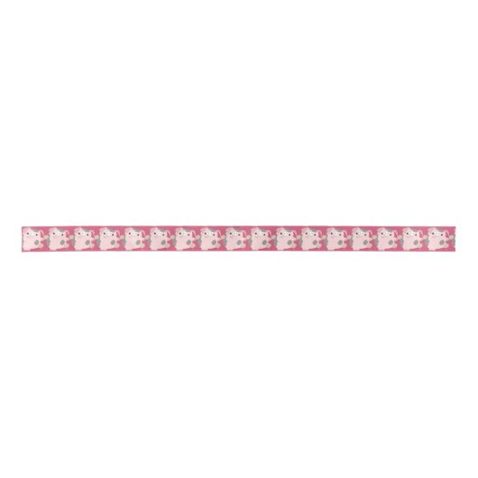 Cute Cartoon Dancing Pig Ribbon Lint (Voorkant)