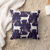 Cute cartoon deer seamless pattern, nursery backgr kussen (Deken)