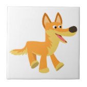 Cute Cartoon Dingo Tegeltje (Voorkant)