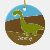 Cute Cartoon Dinosaur Ornament (Voorkant)