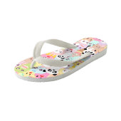 Cute cartoon doedels kinder teenslippers (Schuin)