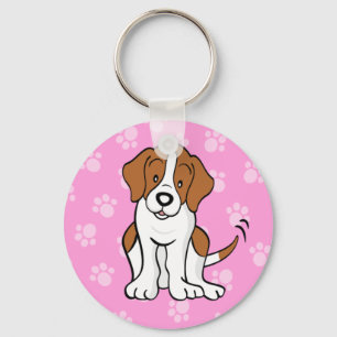 Cute Cartoon Dog Beagle Sleutelhanger