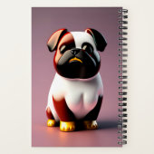Cute Cartoon Dog Notitieboek (Achterkant)