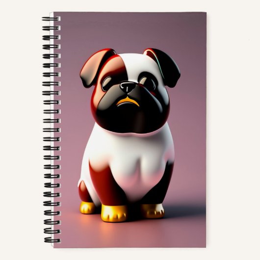Cute Cartoon Dog Notitieboek (Voorkant)