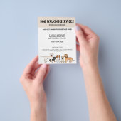 Cute Cartoon Dogs - Dog Walking Services Flyer (Hand)