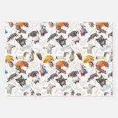 Cute Cartoon Dogs Inpakpapier Vel (Voorkant 2)