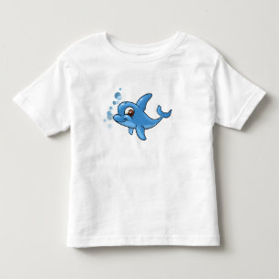 Cute Cartoon Dolphin Kinder Shirts