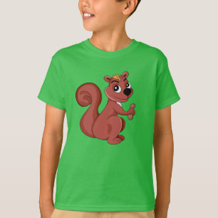 Cute cartoon eekhoorn met pinda T-Shirt