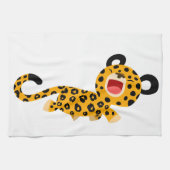 Cute Cartoon Facétieux Léopard Serviette de cuisin (Horizontal)