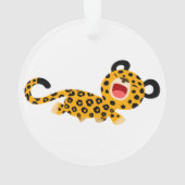 Cute Cartoon Facetious Lopard AcrylOrnament Ornament (achterkant)