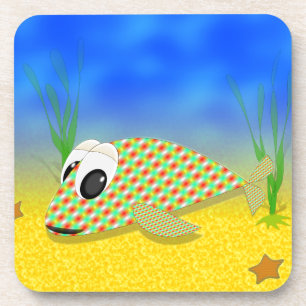 Cute Cartoon Fish Bier Onderzetter