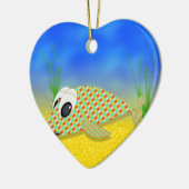 Cute Cartoon Fish Keramisch Ornament (Links)