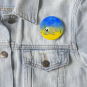 Cute Cartoon Fish Ronde Button 5,7 Cm (In situ)