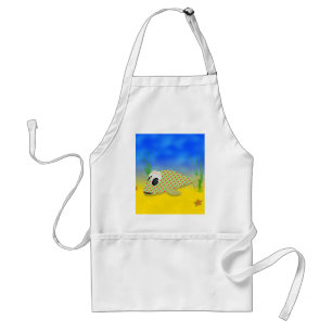 Cute Cartoon Fish Standaard Schort