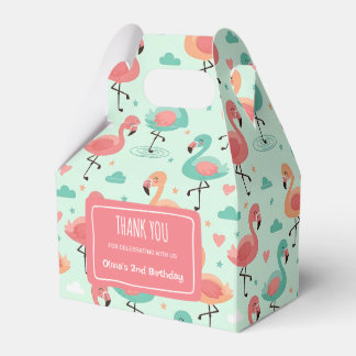 Cute Cartoon Flamingo Patroon Bedankdoosjes