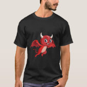Cute cartoon flying devil t-shirt (Voorkant)