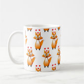Cute Cartoon Fox animal Motif de café Mug (Gauche)