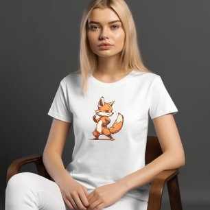Cute Cartoon Fox T-Shirt: Schattig en whisky T-shirt