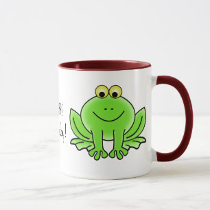 Cute Cartoon Frog Hoppy Birthday Funny Greeting Mok
