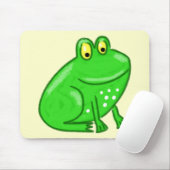 Cute Cartoon Frog Muismat (Met muis)