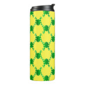 Cute Cartoon Frogs Thermosbeker (Gedraaid links)