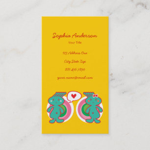 Cute Cartoon Fun Sweet Funny Funky Visitekaartje