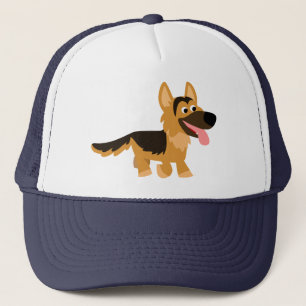 Cute Cartoon German Shepherd Dog Pet