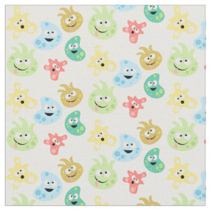 Cute Cartoon Germs Viruses Bacteria Microbe Fabric Stof