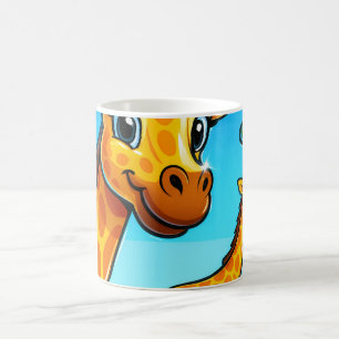 Cute Cartoon Giraffe Koffiemok