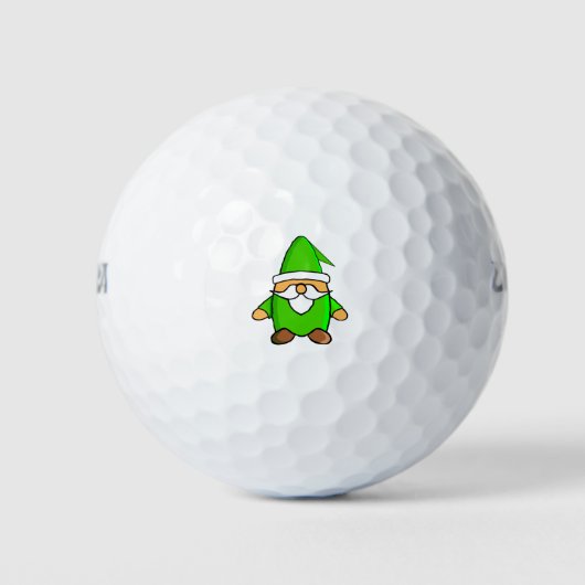 Cute Cartoon Gnome Golf Balls Golfballen (Voorkant)