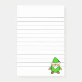 Cute Cartoon Gnome Lined Post-it® Notes (Voorkant)