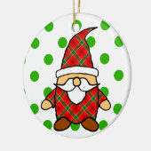 Cute Cartoon Gnome Tekening Keramisch Ornament (Links)