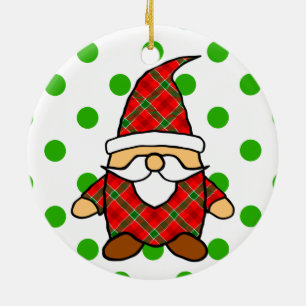 Cute Cartoon Gnome Tekening Keramisch Ornament