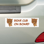 Cute Cartoon "Good Vibe" Beer Bumpersticker (Op auto)