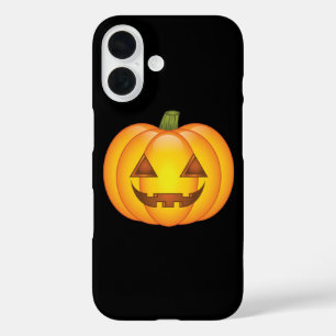 Cute Cartoon Halloween Jack O'Lantern Pumpkin iPhone 16 Hoesje