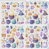 Cute cartoon halloween sticker (Voorkant)