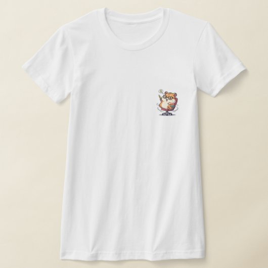 Cute Cartoon Hamster Spinning in Office Chair with T-shirt (Laagn)
