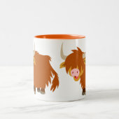 Cute Cartoon Highland Cow Mok (Center)