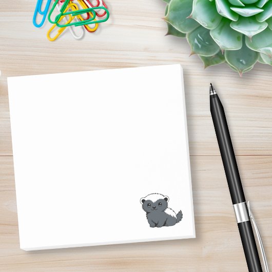 Cute Cartoon Honey Badger Post-it® Notes