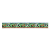 Cute Cartoon Horses Grosgrain Lint (Voorkant)