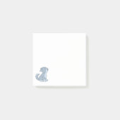 Cute Cartoon Howling Wolf Pup Post-it® Notes (Voorkant)