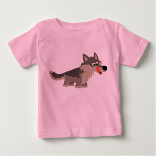 Cute Cartoon Hungry Wolf Baby T-Shirt
